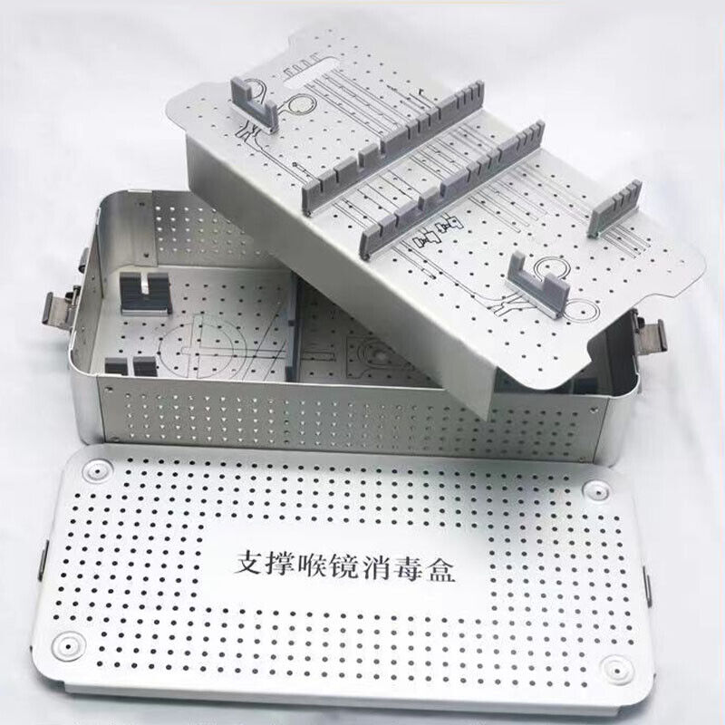 Aluminium Laryngoscope Instruments Disinfection Box Sterilization Container