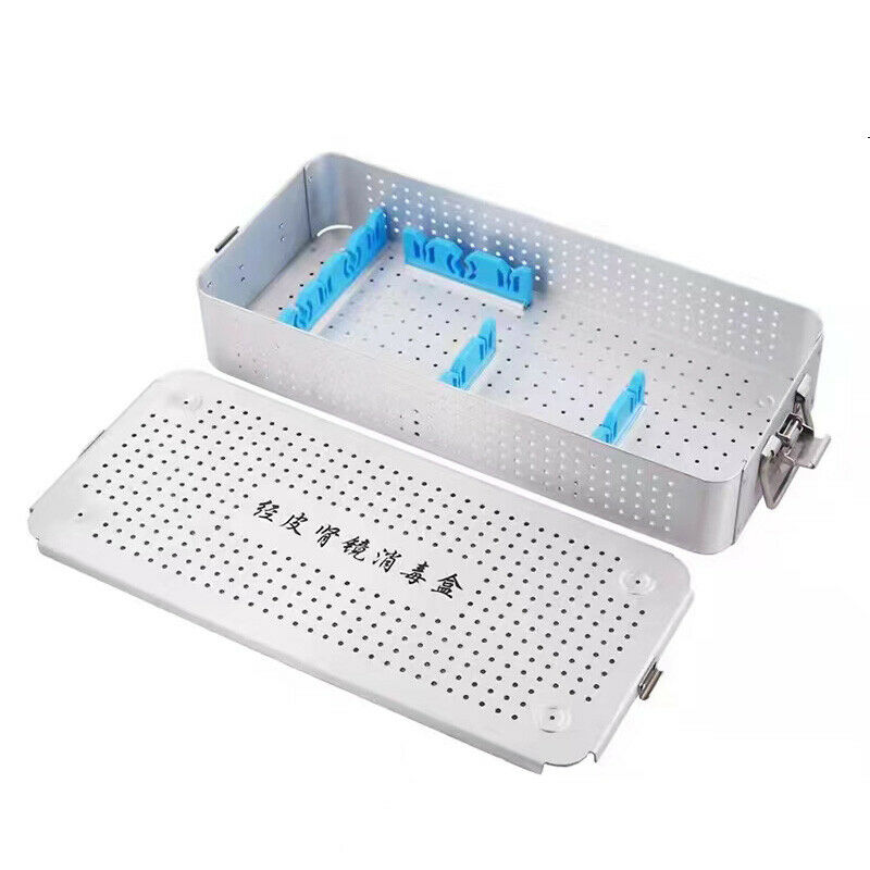 Percutaneous Nephroscope Disinfection Box Sterilization Tray, Aluminum, Autoclave